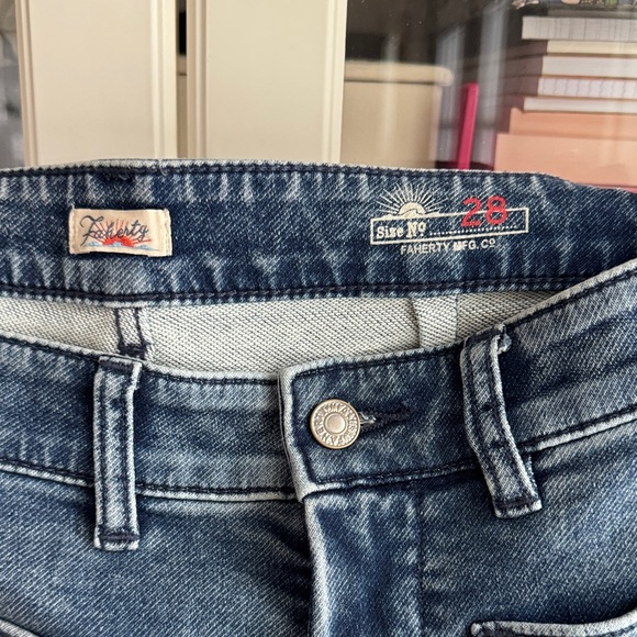 Faherty Blue Flare Women's Jeans - Picture 2 of 2